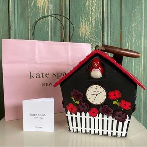 KATE ♠️ SPADE RARE ⭐️ CUCKOO-CLOCK SATCHEL HANDBAG